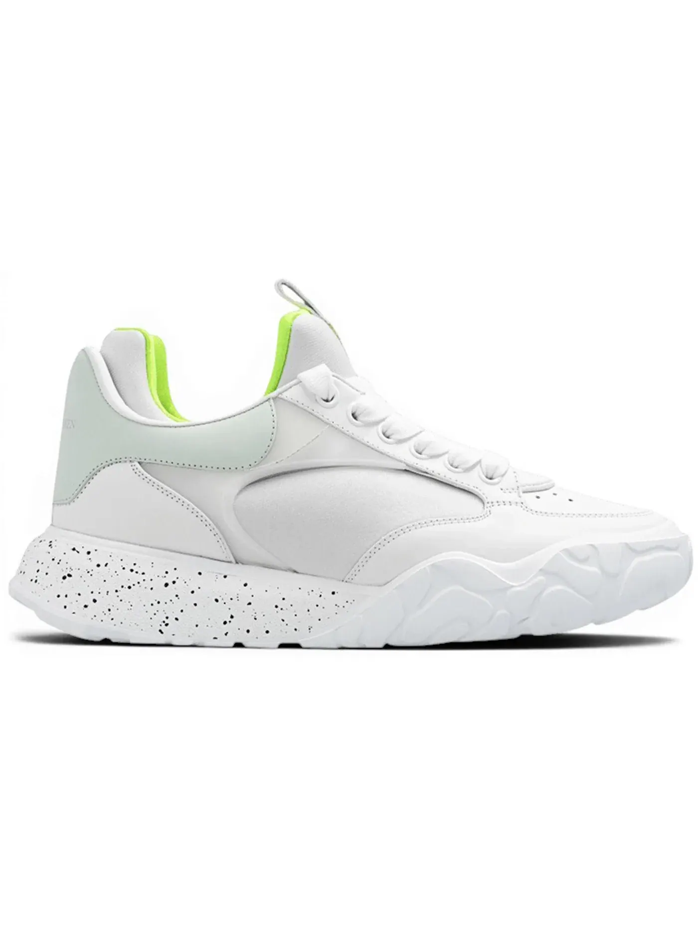 Мужские кроссовки Oversized Court Trainer Alexander McQueen — изображение 1 из 1, белый/кремовый/зеленый