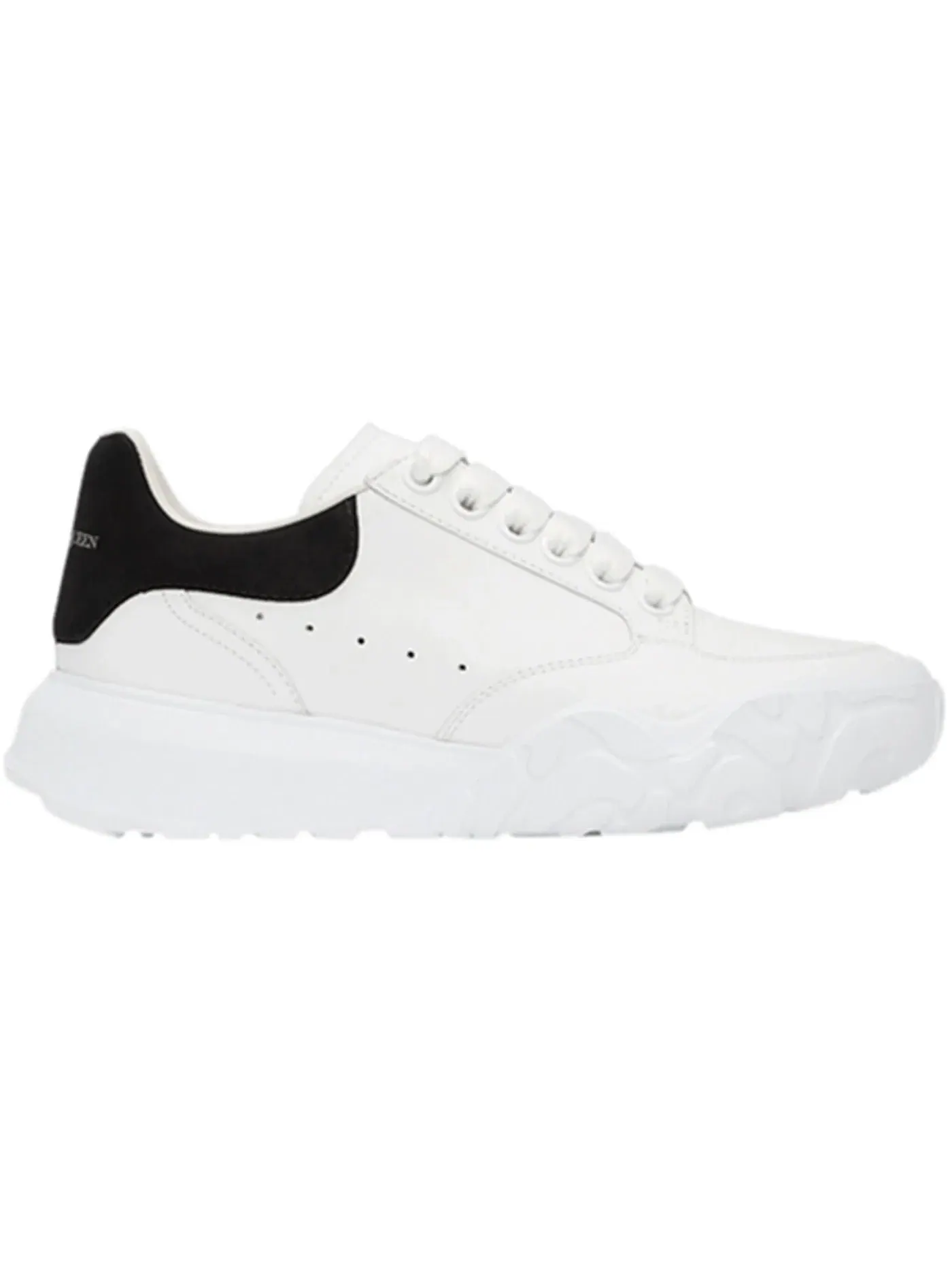 Женские кроссовки Oversized Court Trainer Alexander McQueen — изображение 1 из 1, белый черный