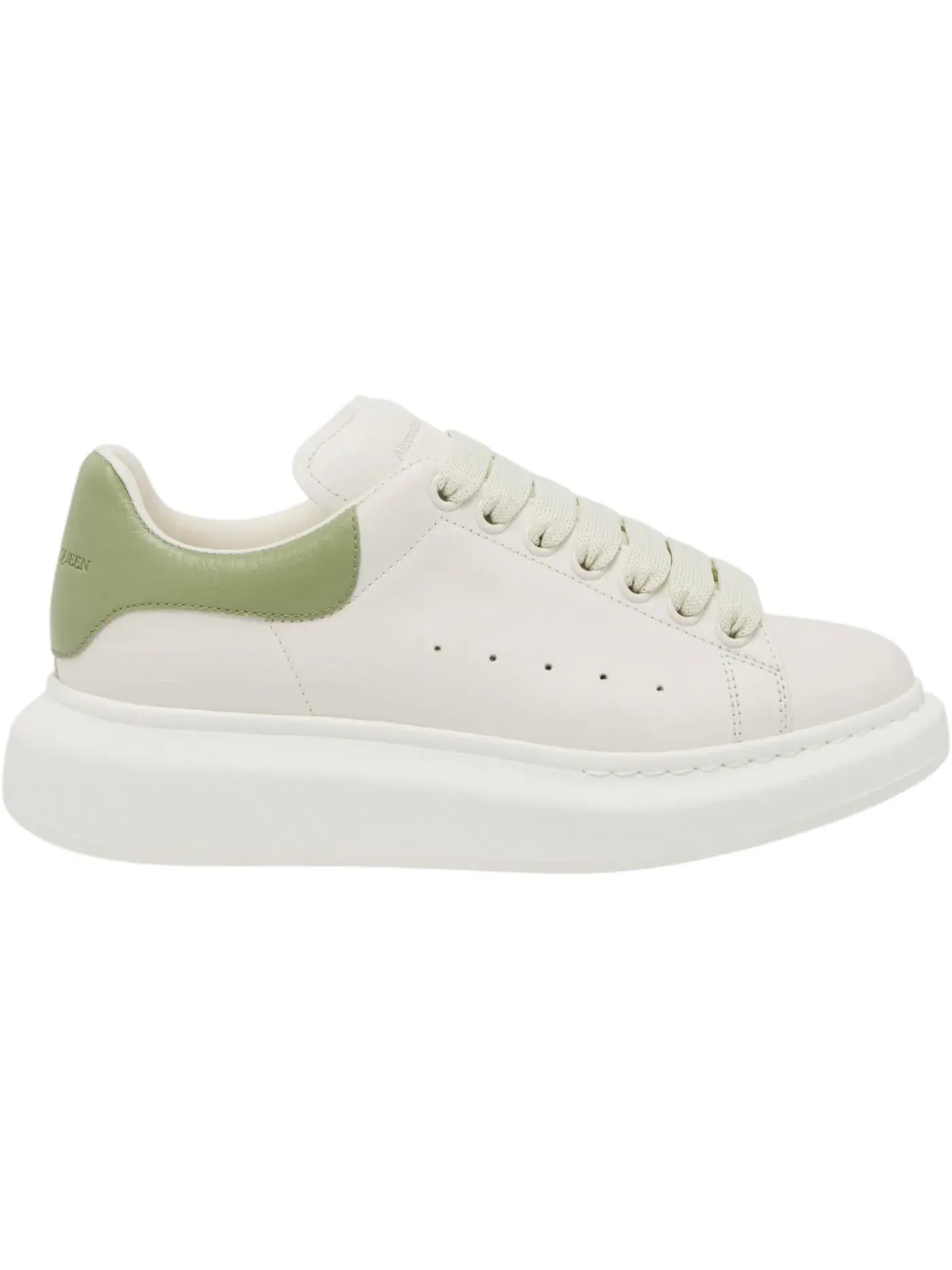 Женские кроссовки Oversized Alexander McQueen — изображение 1 из 1, белый/зеленый