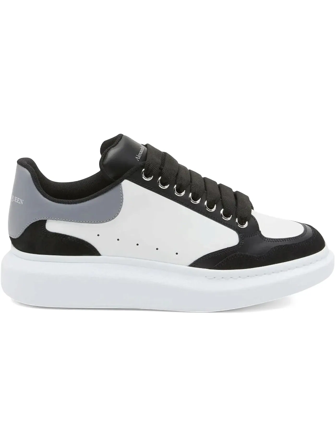 Мужские кроссовки Oversized Alexander McQueen — изображение 1 из 1, черный/белый/серый