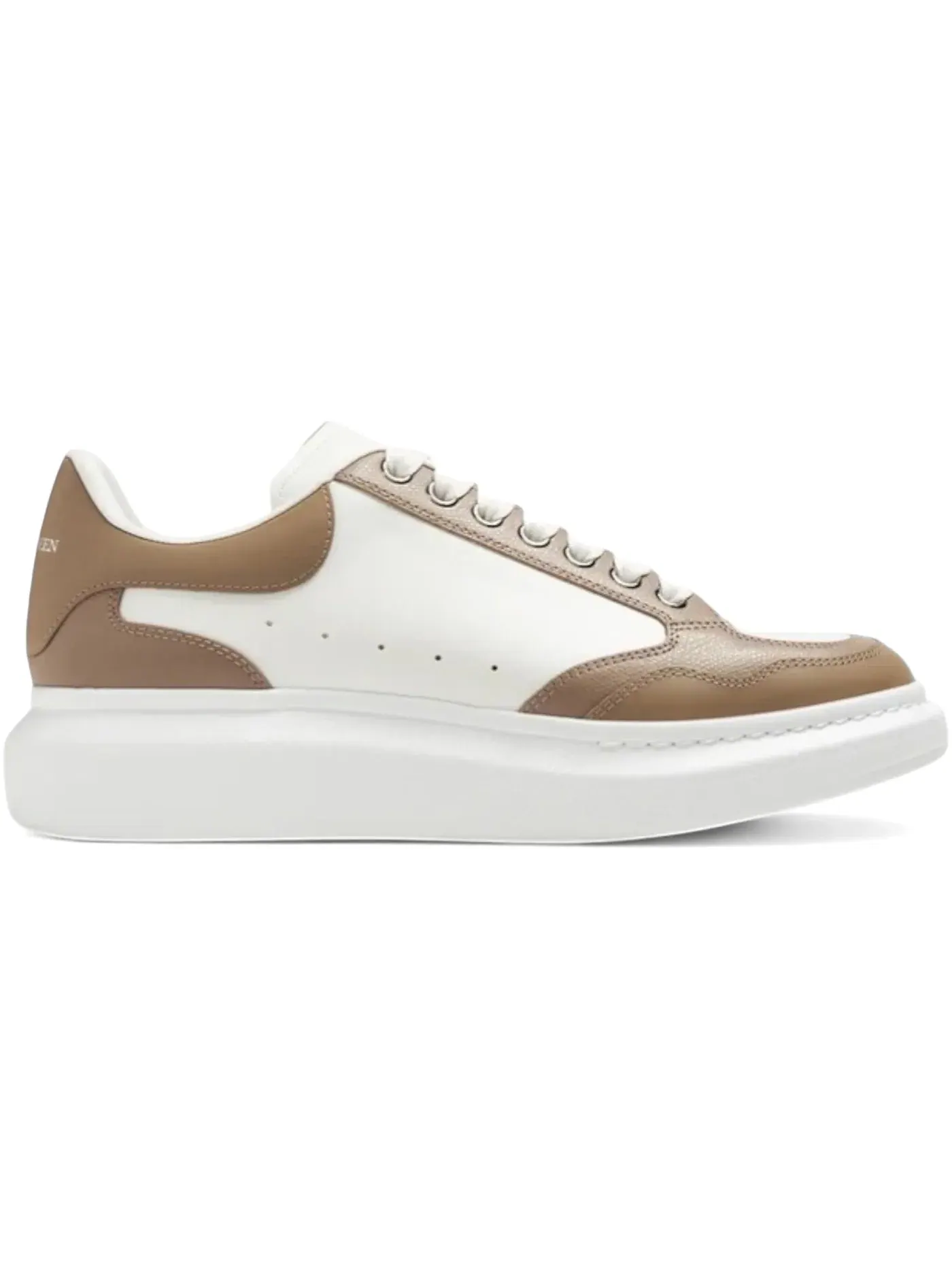 Мужские кроссовки Oversized Alexander McQueen — изображение 1 из 1, белый/коричневый