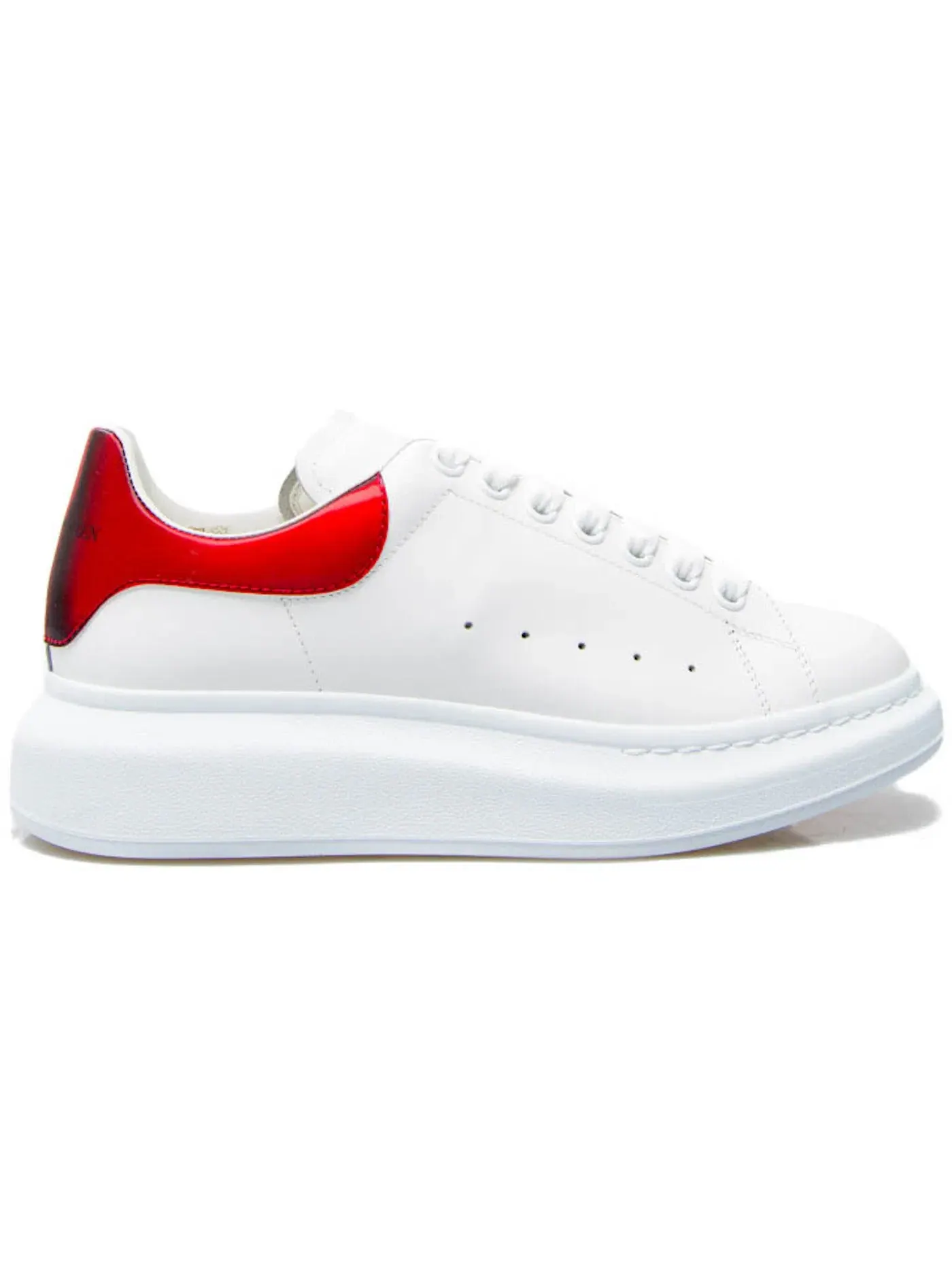 Мужские кроссовки Oversized Alexander McQueen — изображение 1 из 1, белый/красный