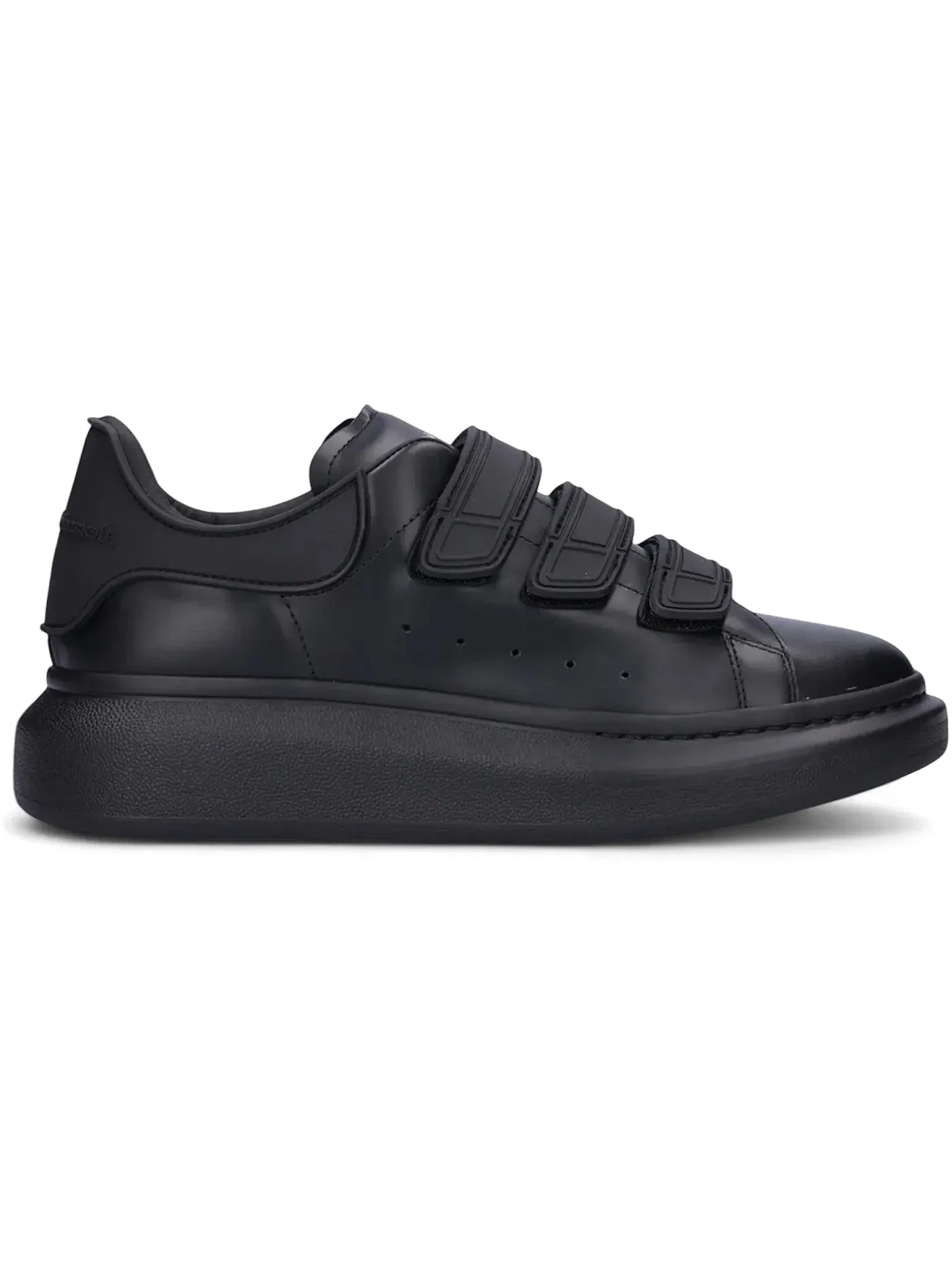 Мужские кроссовки с резиновым ремешком Alexander McQueen Oversized Rubber Touch-Strap — изображение 1 из 1, черный