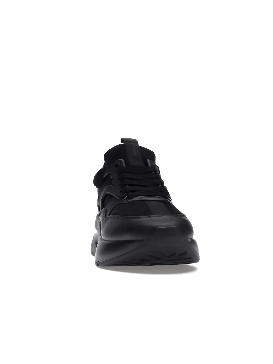 Мужские кроссовки на шнуровке Alexander McQueen Oversized Runner — изображение 2 из 4, черный
