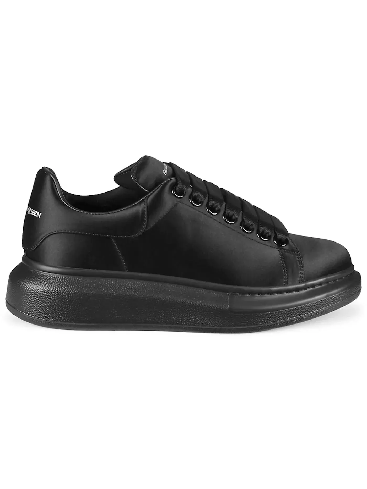 Женские кроссовки с сатиновой отделкой Alexander McQueen Oversized Alexander McQueen — изображение 1 из 1, черный