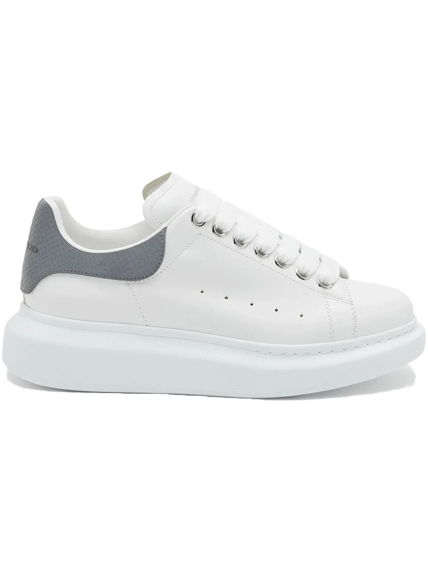 Женские кроссовки с принтом Alexander McQueen Oversized Alexander McQueen — изображение 1 из 1, белый серый