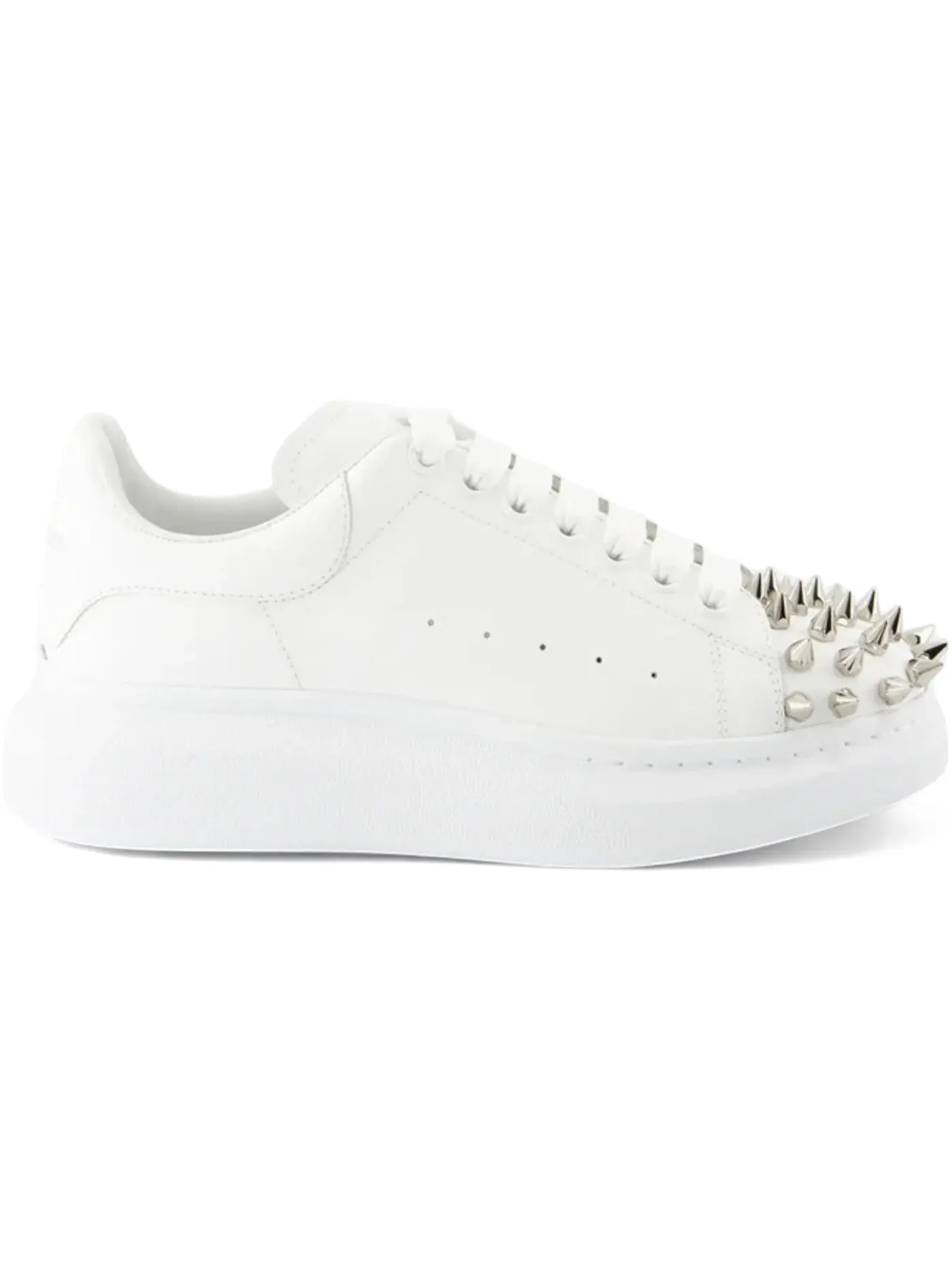 Мужские кроссовки Oversized Alexander McQueen — изображение 1 из 1, белый/серебристый