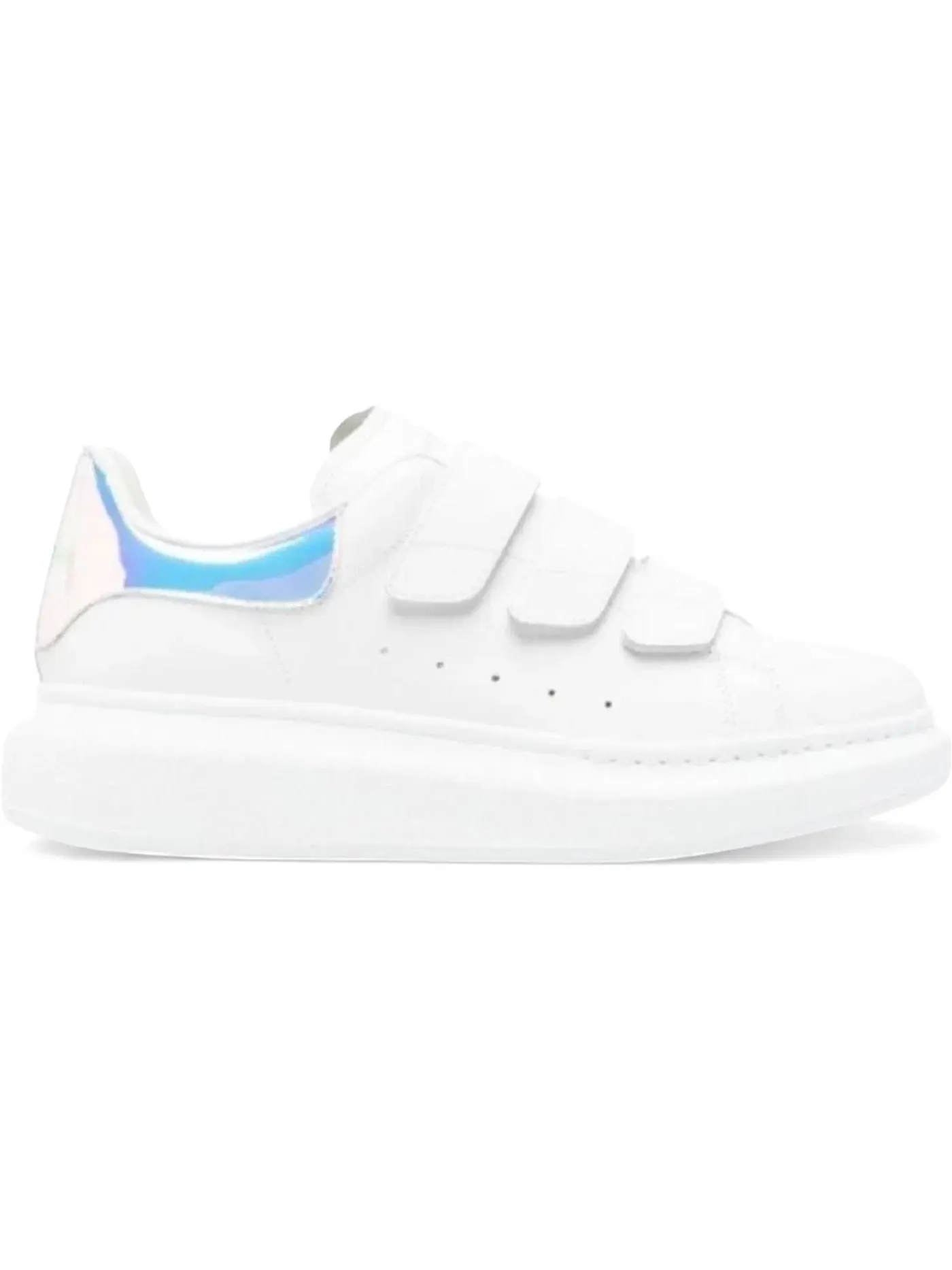 Женские кроссовки с технологией Touch-Strap Alexander McQueen Oversized Touch-Strap — изображение 1 из 1, белый/мульти