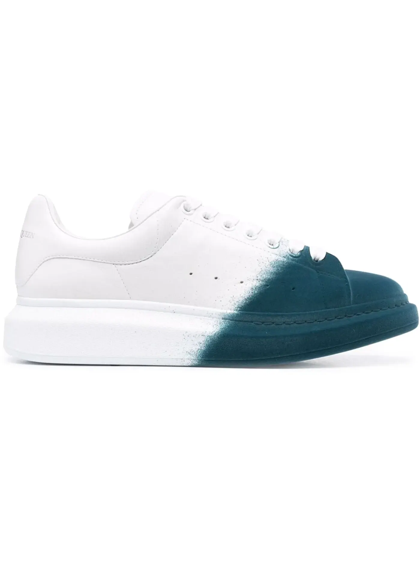 Мужские кроссовки Oversized Alexander McQueen — изображение 1 из 1, белый/зеленый