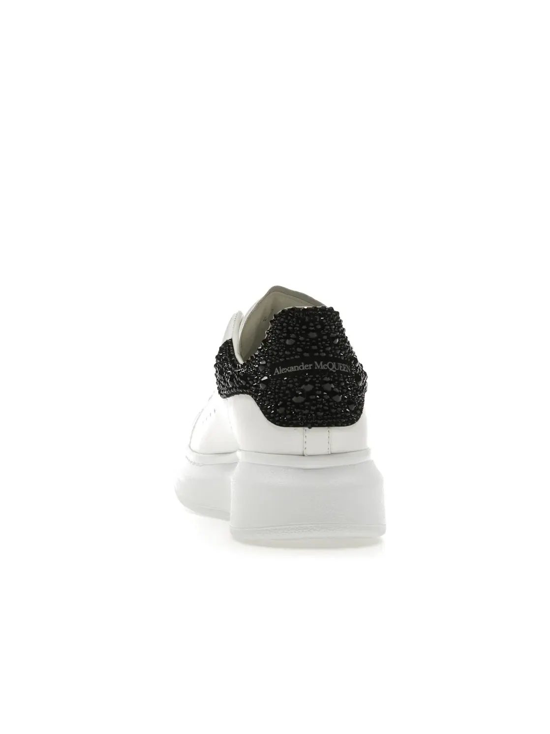 Женские кроссовки с кристаллами Alexander McQueen Oversized Alexander McQueen — изображение 4 из 4, белый черный