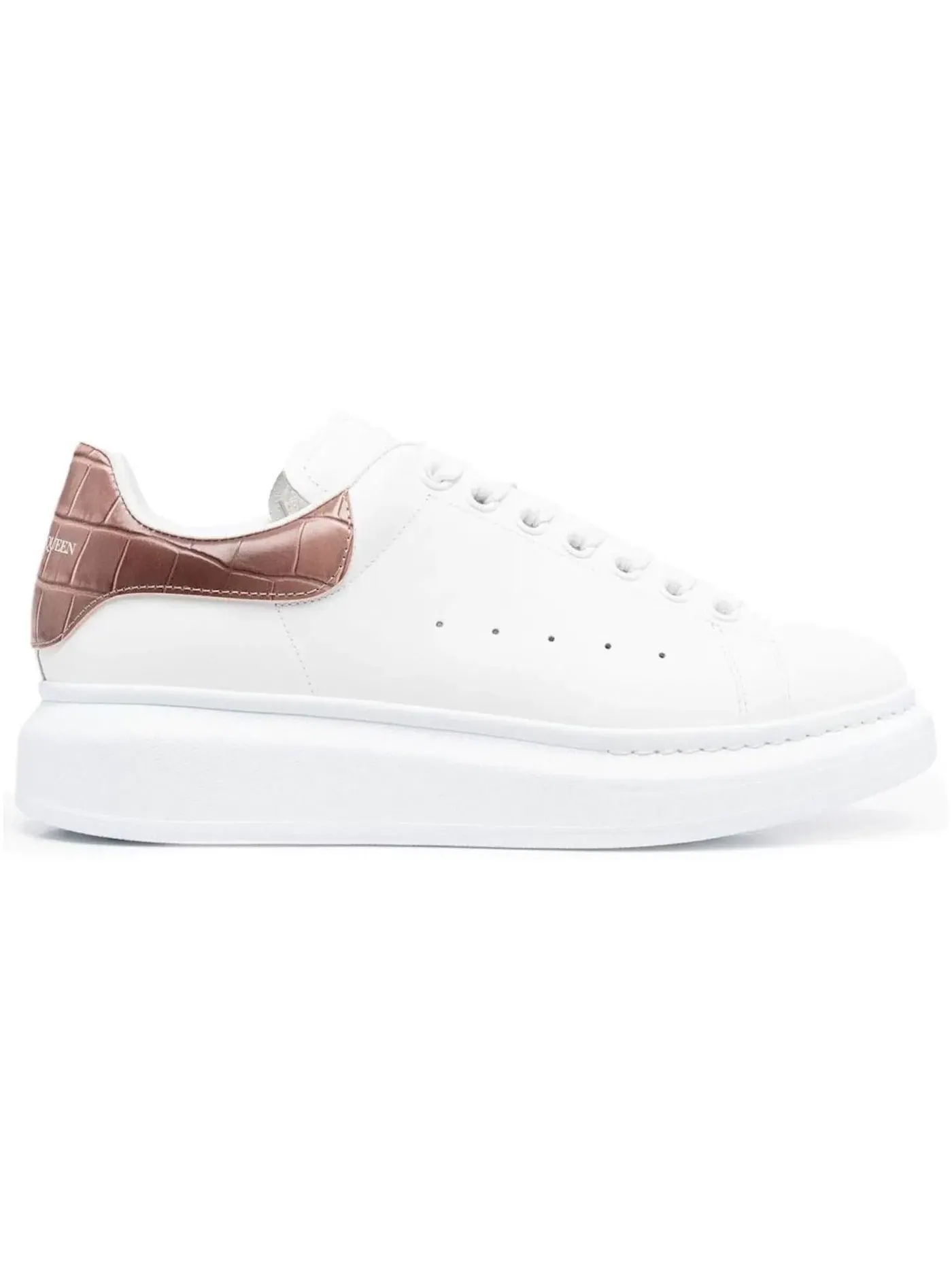 Женские кроссовки Oversized Alexander McQueen — изображение 1 из 1, белый/розовый