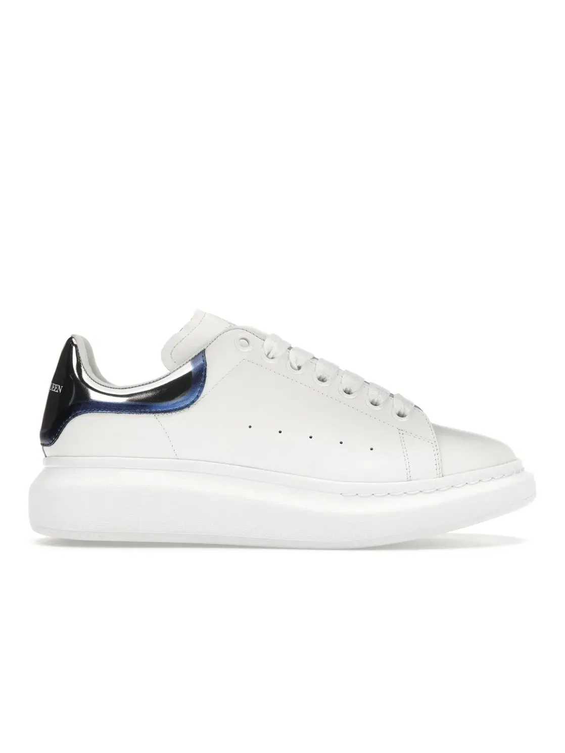 Мужские кроссовки Oversized Alexander McQueen — изображение 1 из 4, белый/серебристый