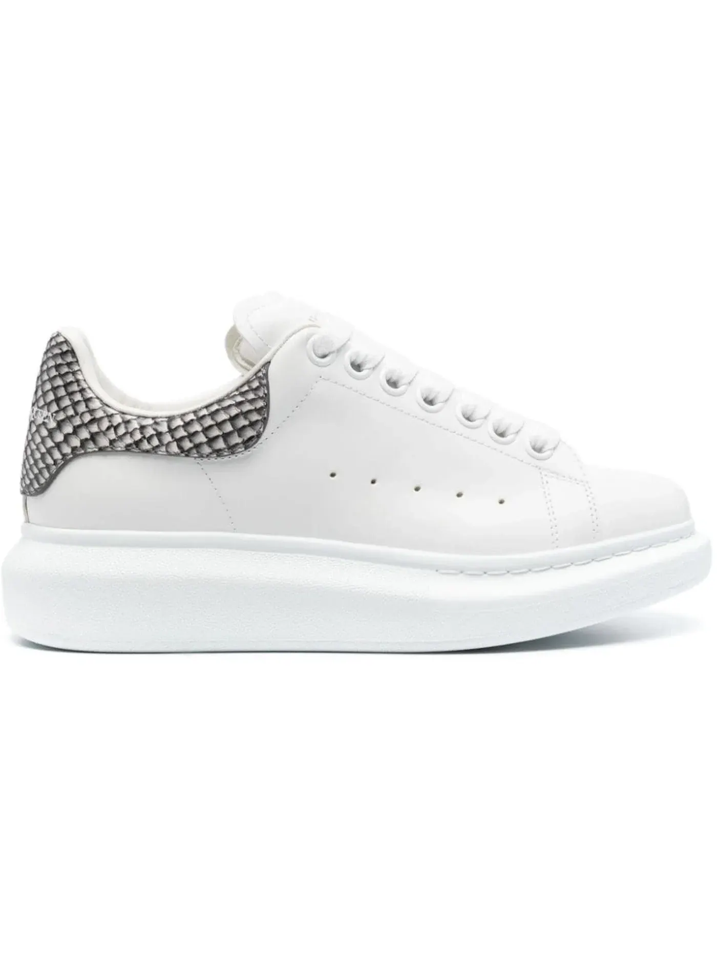 Женские кроссовки Oversized Alexander McQueen — изображение 1 из 1, белый/серый