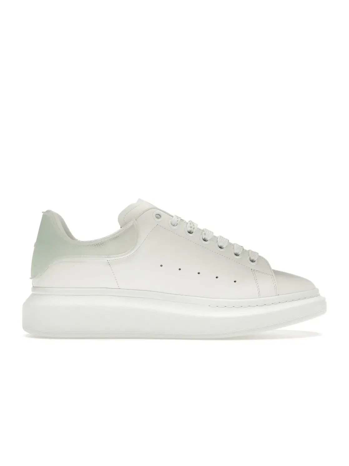Мужские кроссовки Oversized Alexander McQueen — изображение 1 из 4, белый/светлый зеленый