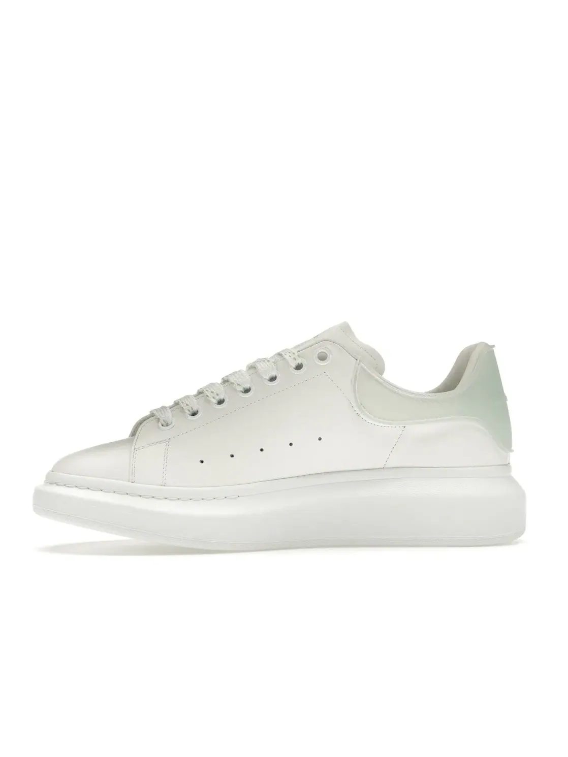 Мужские кроссовки Oversized Alexander McQueen — изображение 3 из 4, белый/светлый зеленый