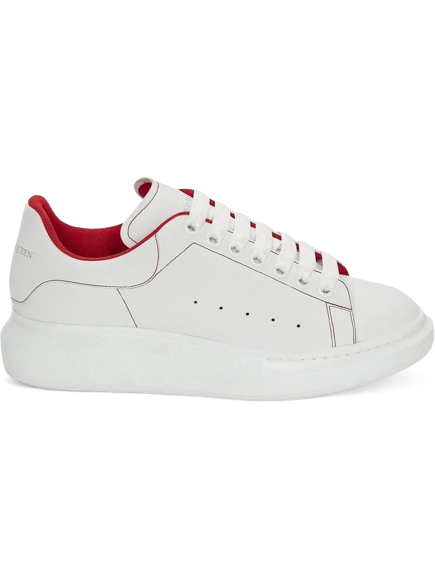 Мужские кроссовки Oversized Alexander McQueen — изображение 1 из 1, белый/красный
