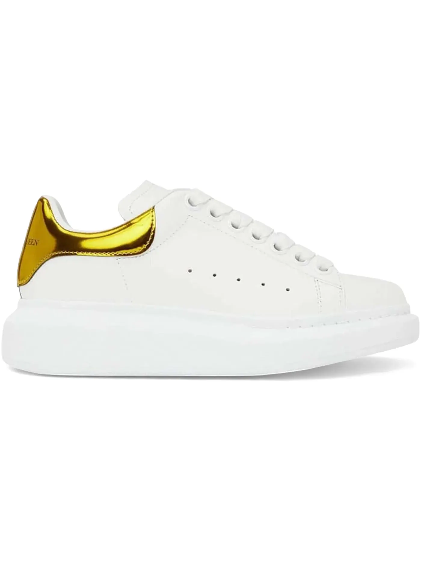 Женские кроссовки на толстой подошве Alexander McQueen Oversized — изображение 1 из 1, белый желтый