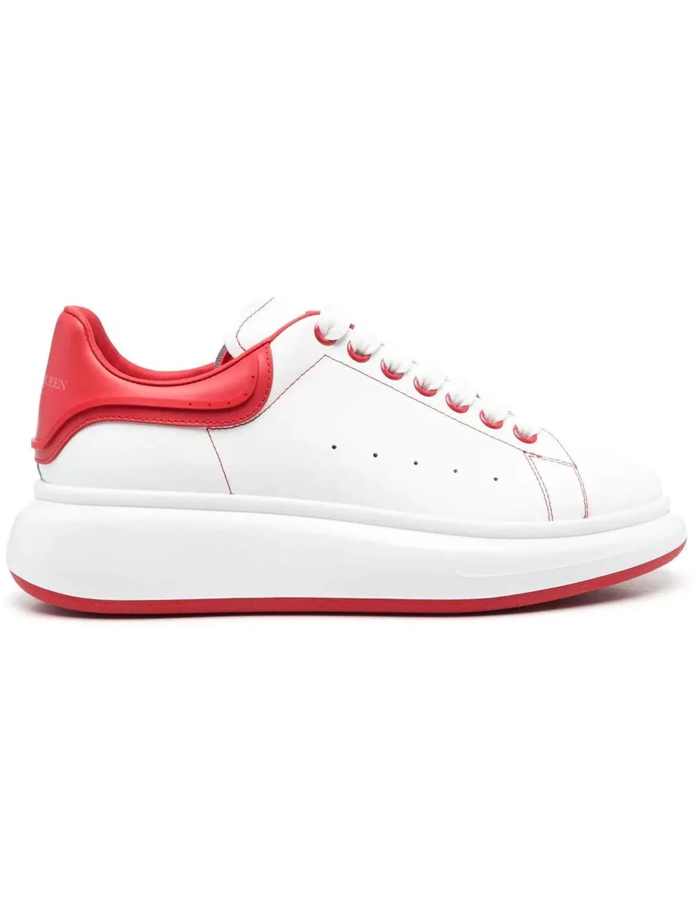 Мужские кроссовки Oversized Alexander McQueen — изображение 1 из 1, белый/красный
