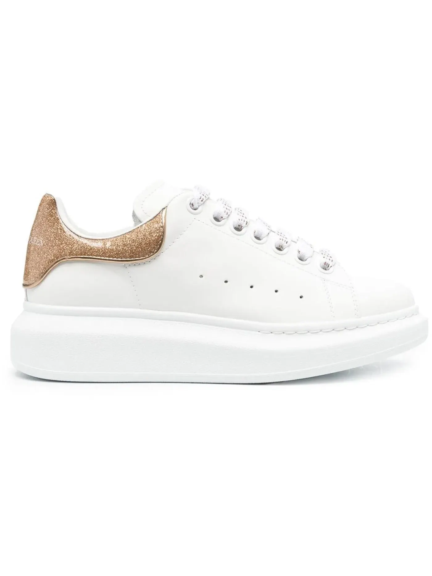 Женские кроссовки Oversized Alexander McQueen — изображение 1 из 1, белый/розовый золотистый