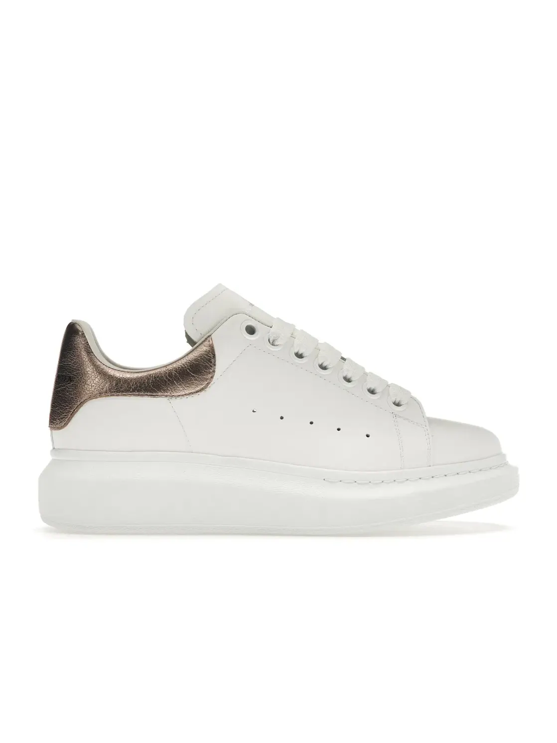 Женские кроссовки Oversized Alexander McQueen — изображение 1 из 4, белый/розовый золотистый