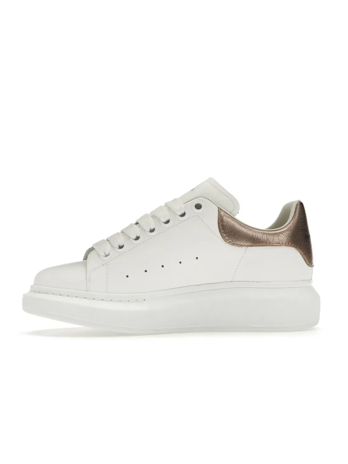 Женские кроссовки Oversized Alexander McQueen — изображение 3 из 4, белый/розовый золотистый