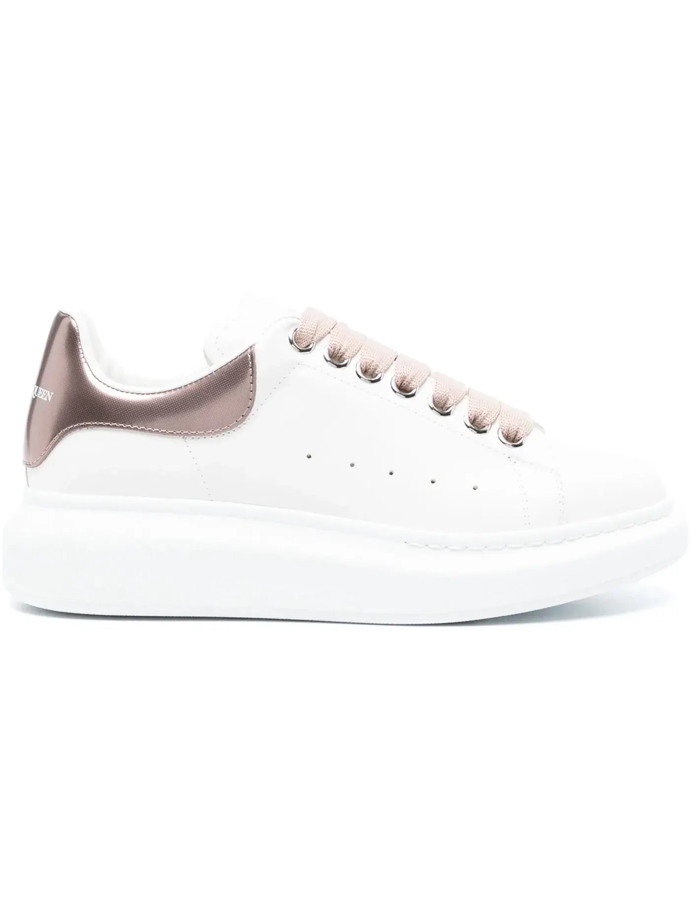 Женские кроссовки с принтом Alexander McQueen Oversized Alexander McQueen — изображение 1 из 1, белый/розовый
