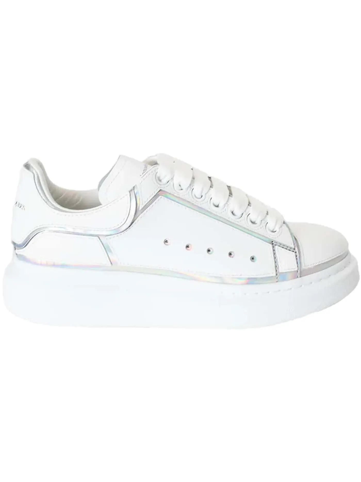 Мужские кроссовки Oversized Alexander McQueen — изображение 1 из 1, белый/серебристый