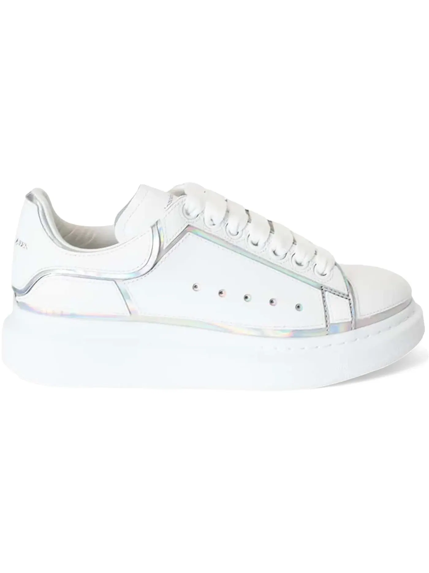 Женские кроссовки Alexander McQueen Oversized — изображение 1 из 1, белый/серебристый