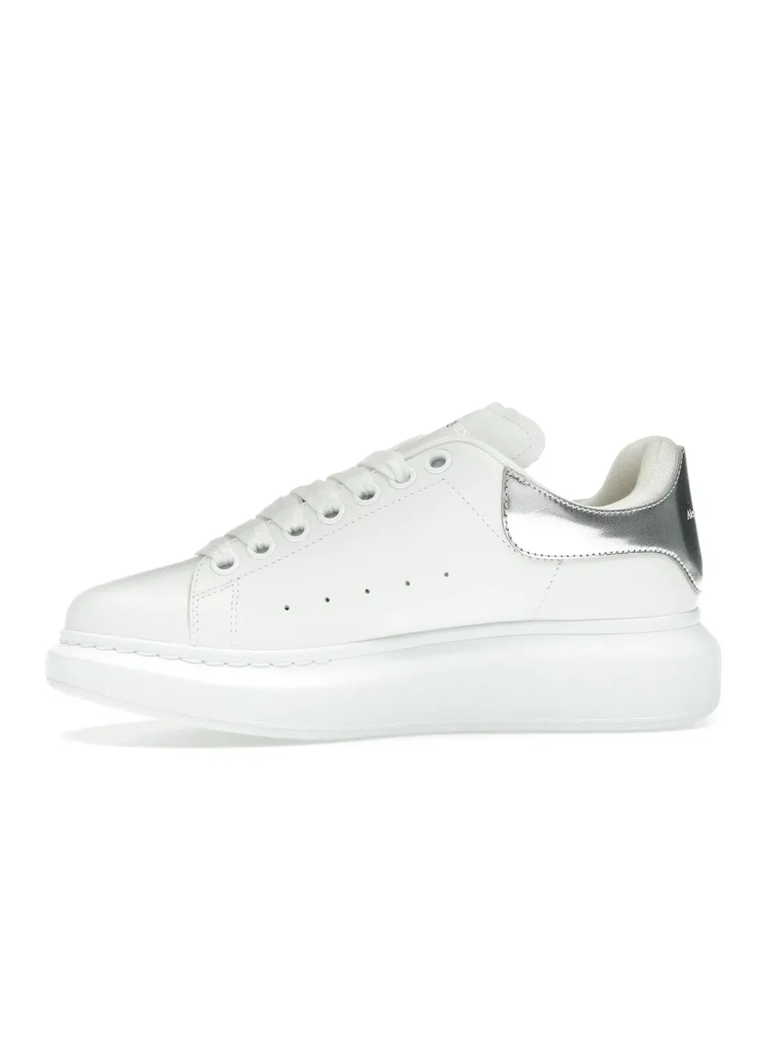 Женские кроссовки Alexander McQueen Oversized — изображение 3 из 4, белый/серебристый
