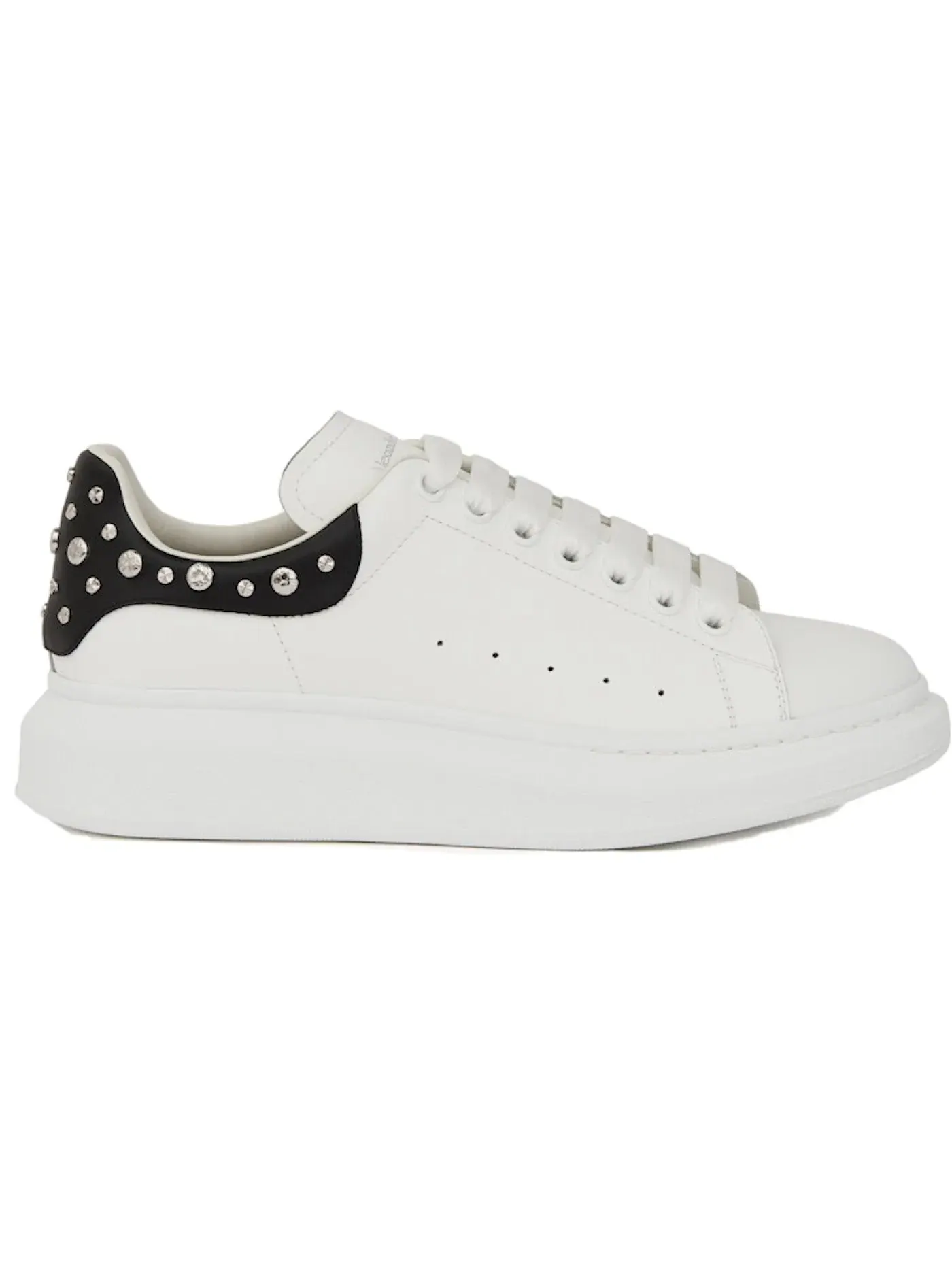 Мужские кроссовки Oversized Alexander McQueen — изображение 1 из 1, белый/черный/серебристый