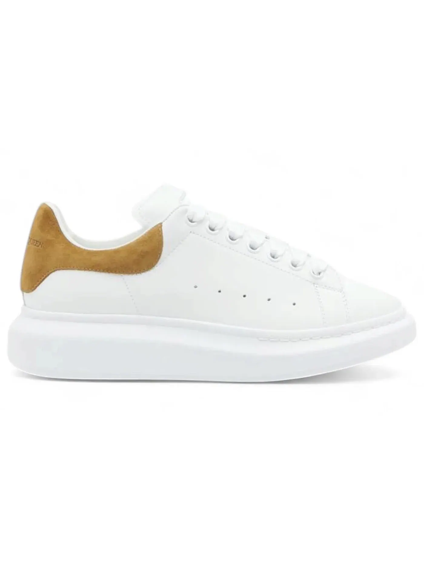 Мужские кроссовки с замшевой отделкой Alexander McQueen Oversized — изображение 1 из 1, белый/бежевый