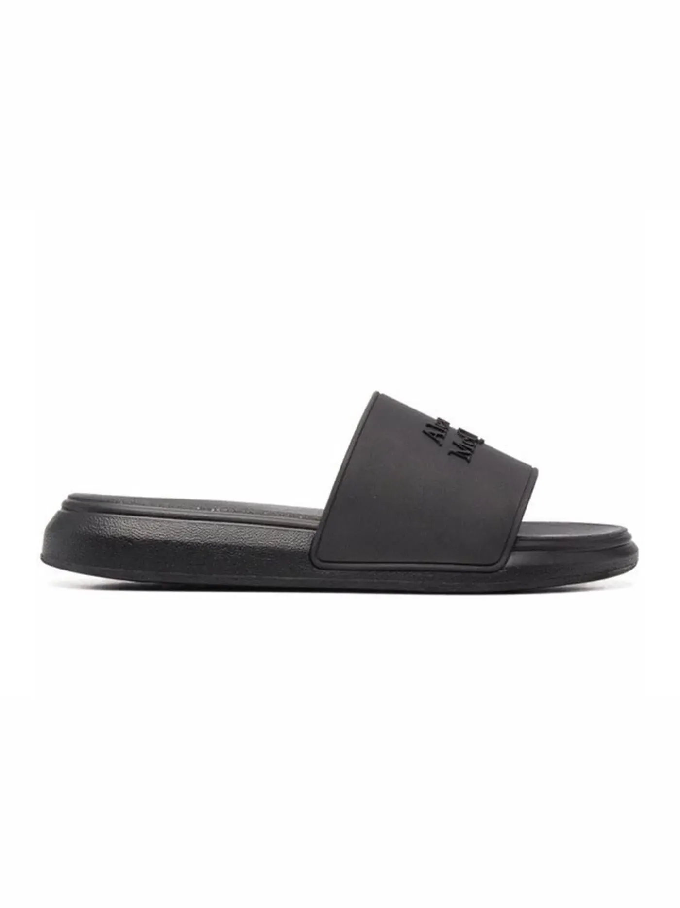Мужские сандалии Alexander McQueen Pool Slide — изображение 1 из 1, черный/черный