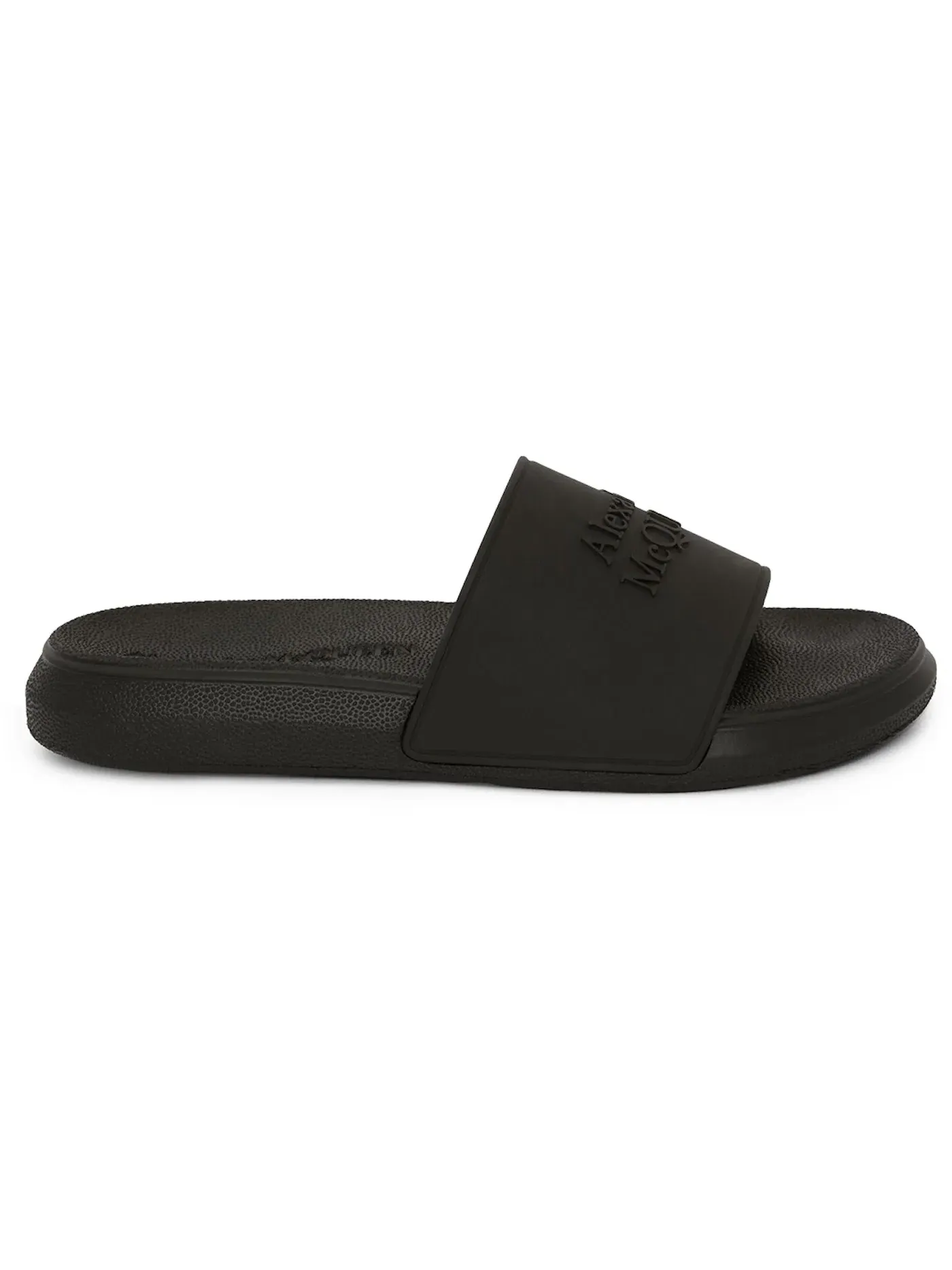 Женские сандалии Alexander McQueen Pool Slide — изображение 1 из 1, черный/черный