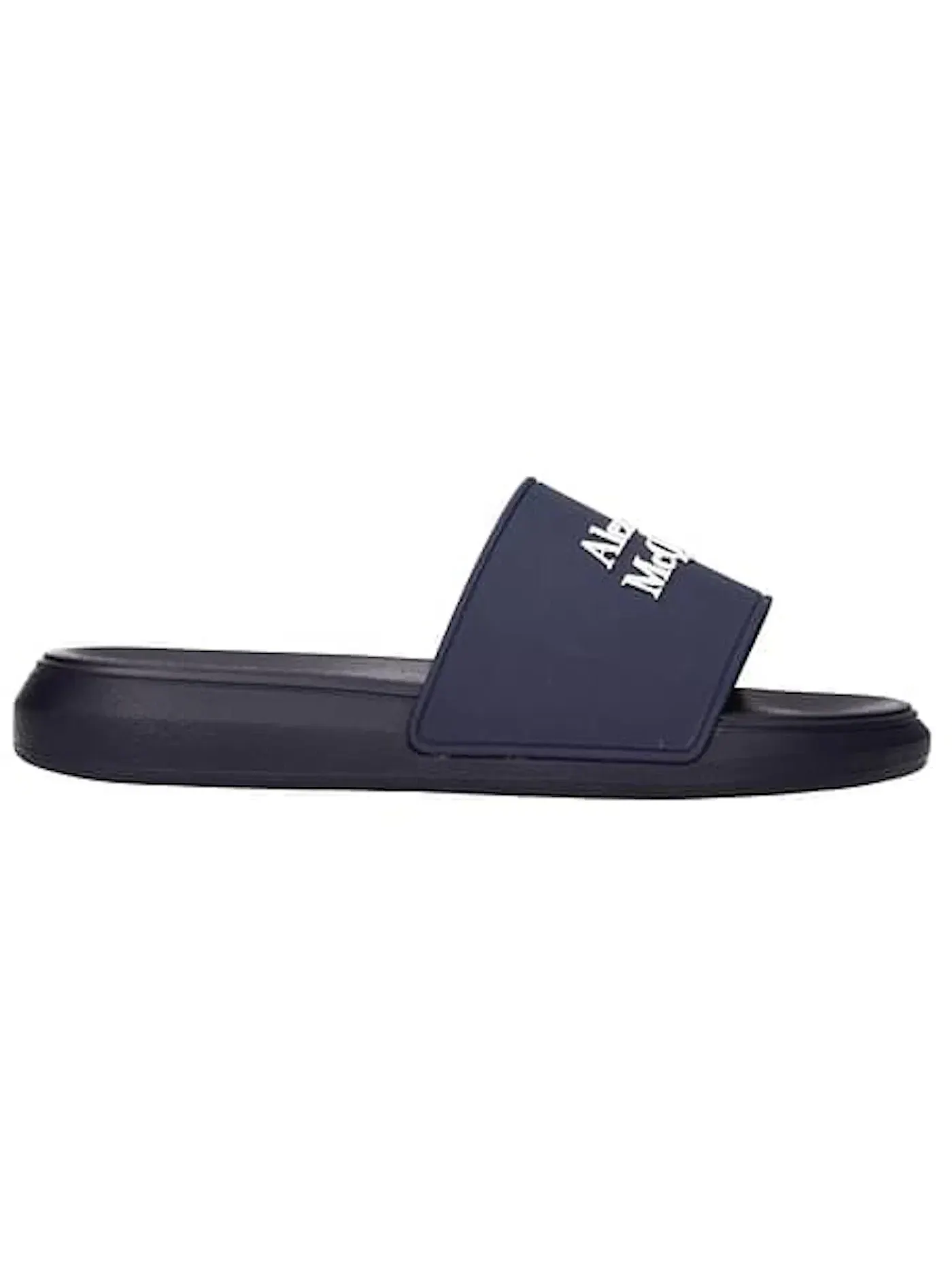 Женские шлепанцы Alexander McQueen Pool Slide Black/Navy — изображение 1 из 1