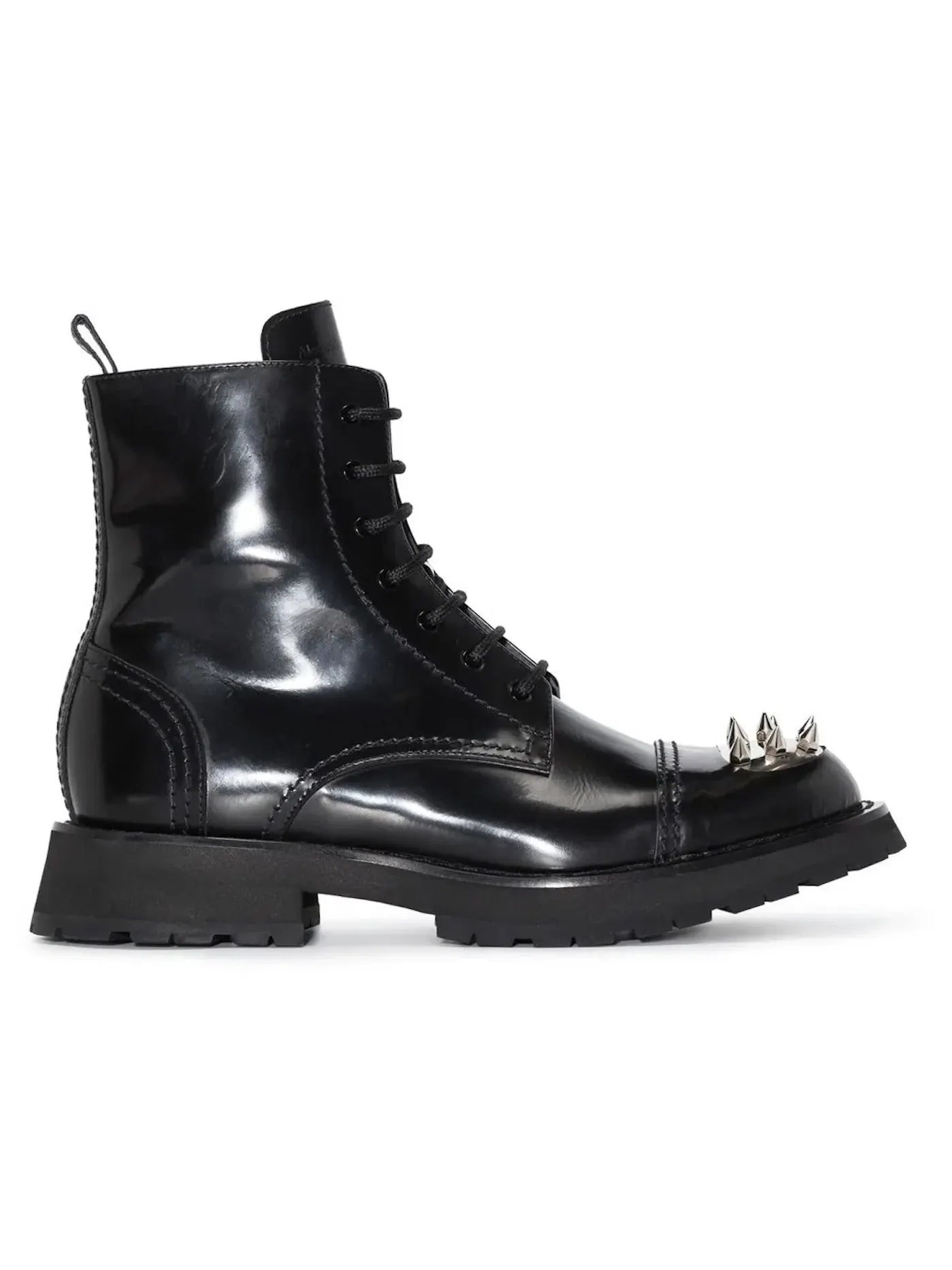 Мужские ботинки с декоративными шипами Alexander McQueen — изображение 1 из 1, черный