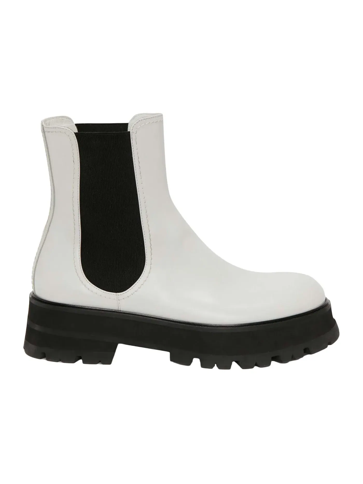 Женские ботинки челси с принтом Alexander McQueen Rave Chelsea Boot — изображение 1 из 1, белый черный