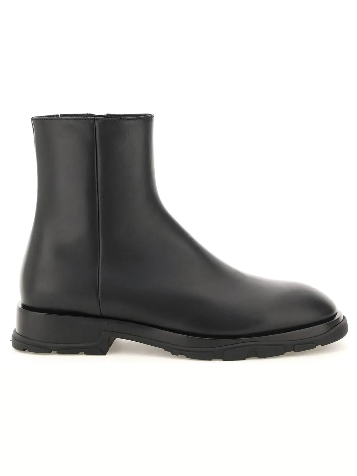 Мужские ботинки на шнуровке Alexander McQueen Slim Tread Boot — изображение 1 из 1, черный