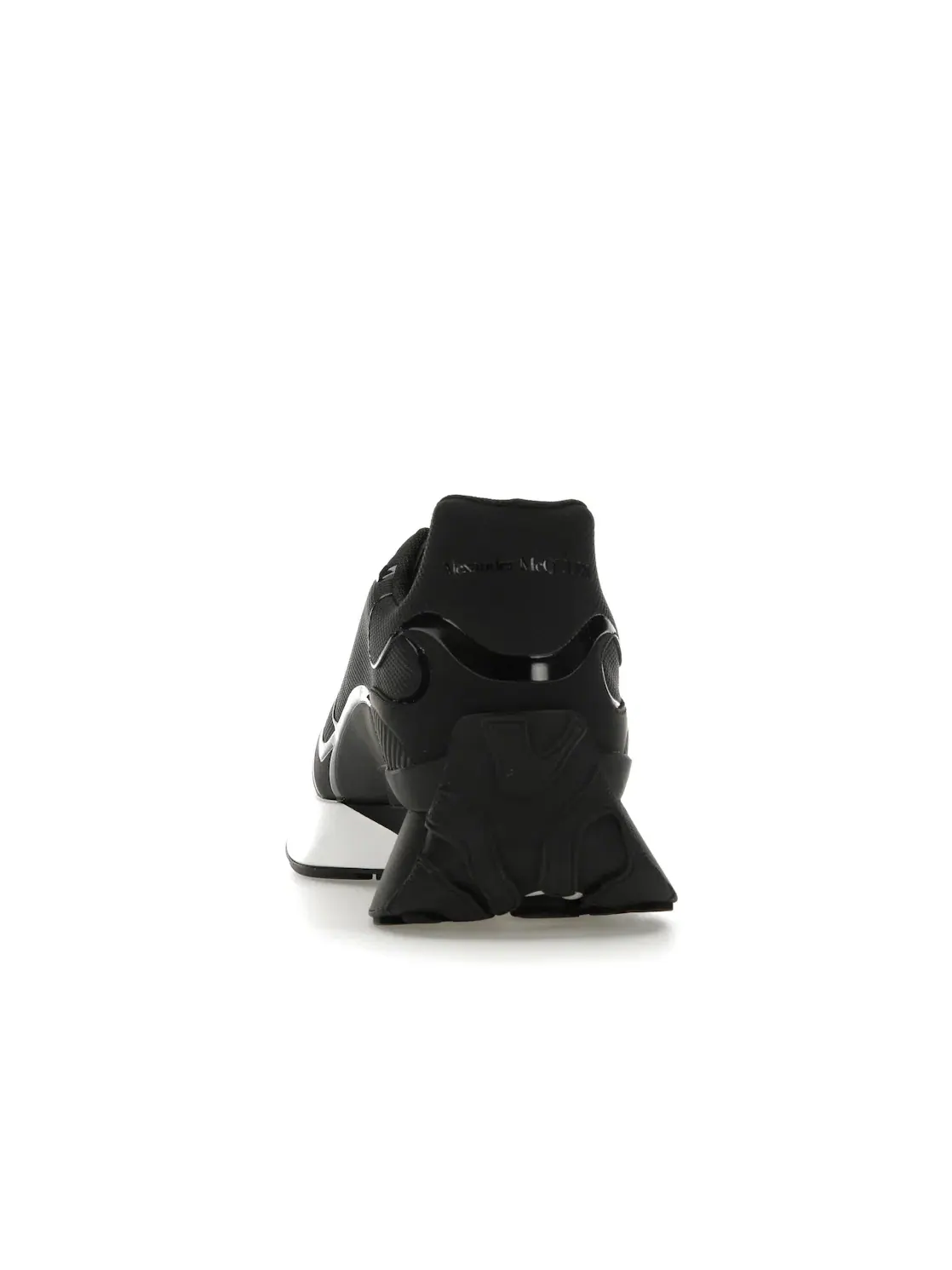 Мужские кроссовки с контрастной подошвой Alexander McQueen Sprint Runner — изображение 4 из 4, черный/белый