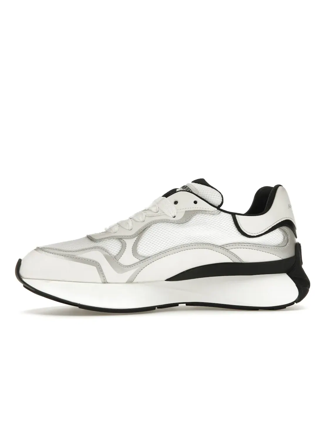Мужские кроссовки с принтом Alexander McQueen Sprint Runner Alexander McQueen — изображение 3 из 4, белый/черный/серебристый