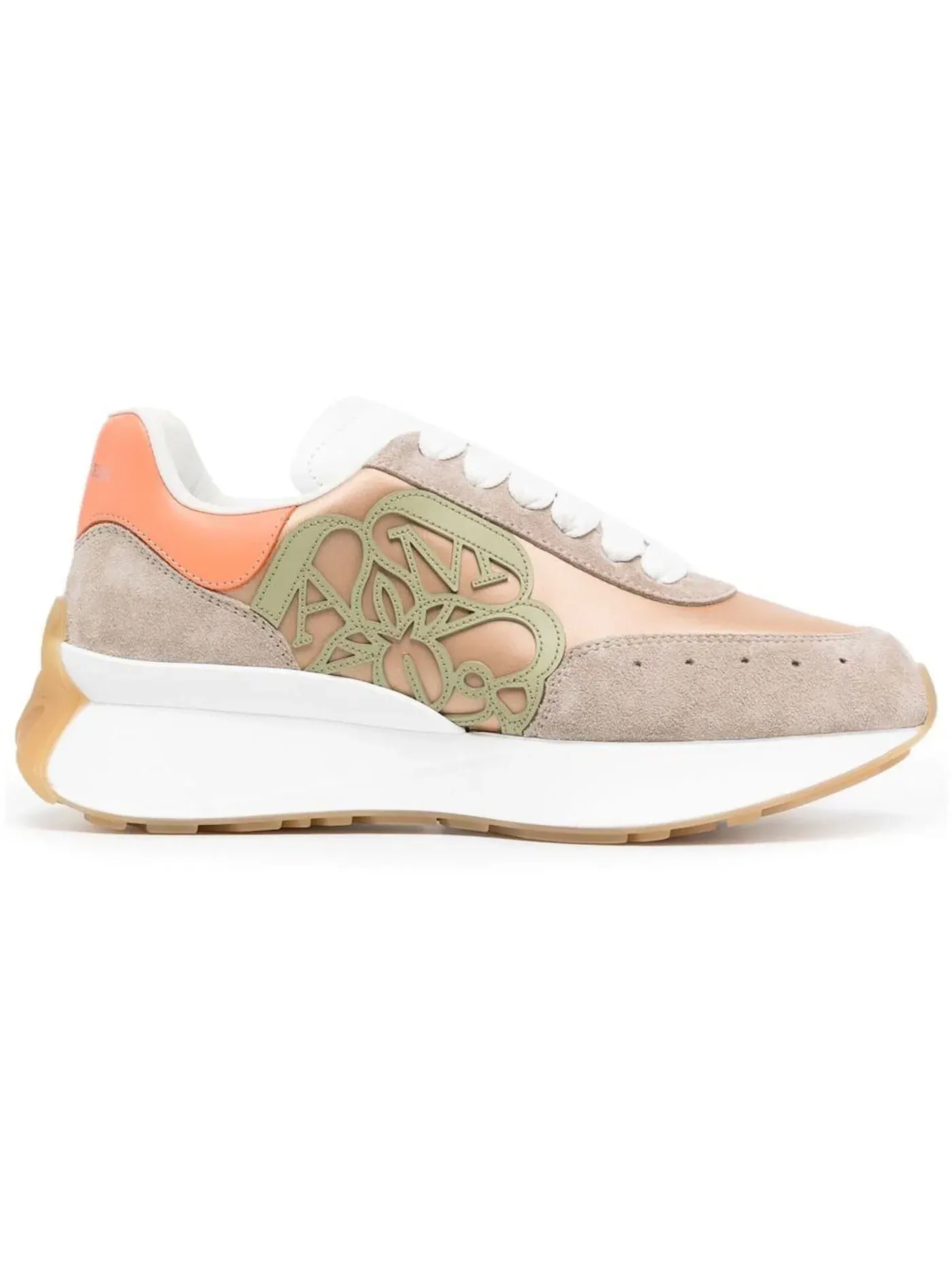 Женские кроссовки с контрастными вставками Alexander McQueen Sprint Runner — изображение 1 из 1