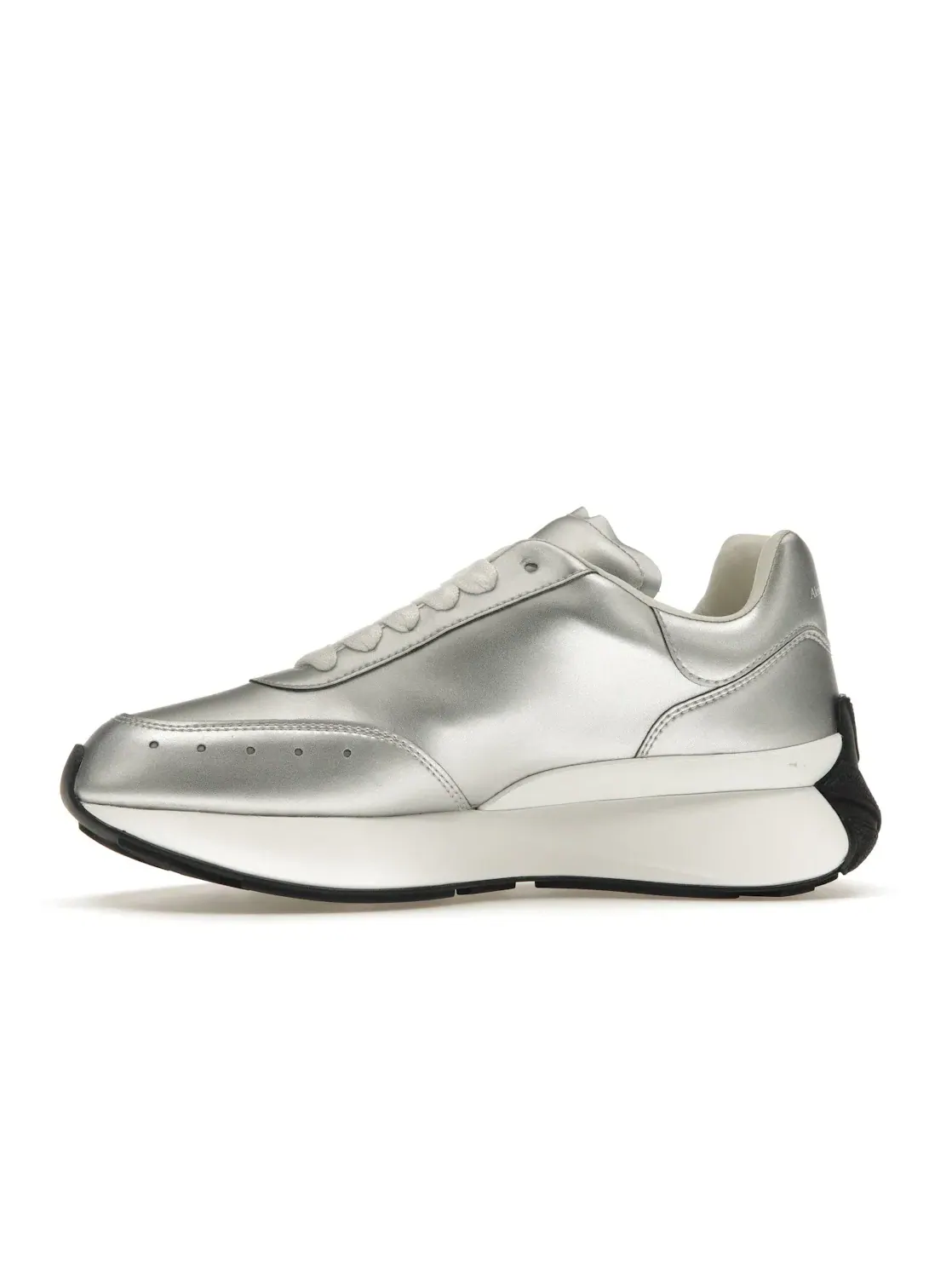Женские кроссовки с оригинальным дизайном Alexander McQueen Sprint Runner Silver Alexander McQueen — изображение 3 из 4