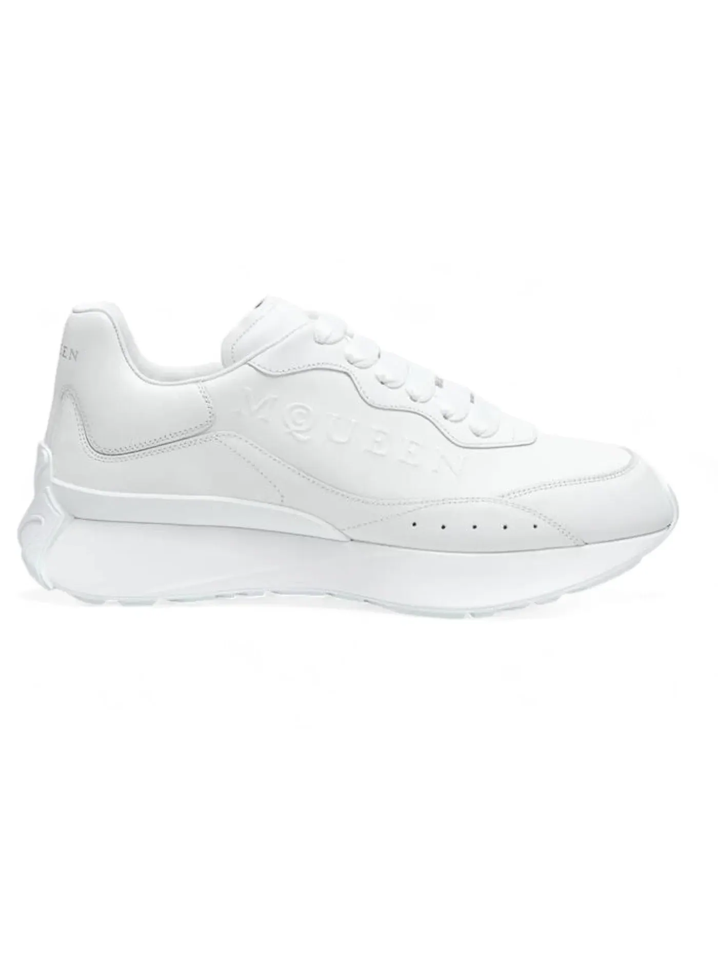 Мужские кроссовки с контрастной подошвой Alexander McQueen Sprint Runner — изображение 1 из 1, белый