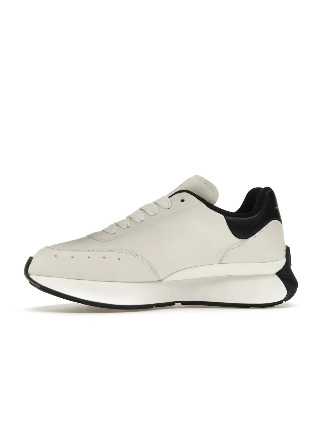 Мужские кроссовки с контрастным дизайном Alexander McQueen Sprint Runner Alexander McQueen — изображение 3 из 4, белый/черный