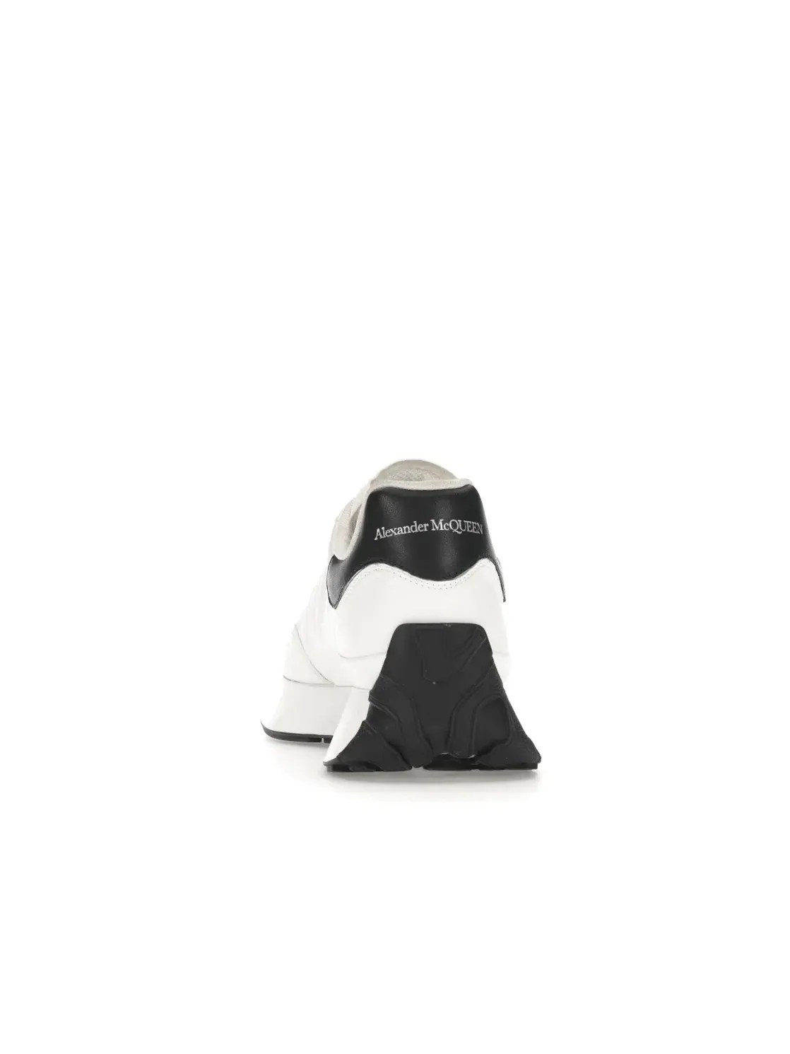 Женские кроссовки на шнуровке Alexander McQueen Sprint Runner — изображение 4 из 4, белый черный