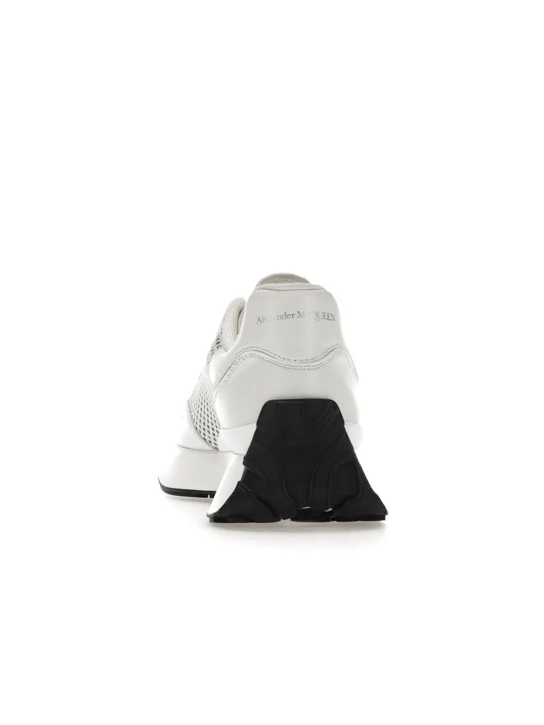 Женские кроссовки с блестками Alexander McQueen Sprint Runner — изображение 4 из 4, белый/серебристый