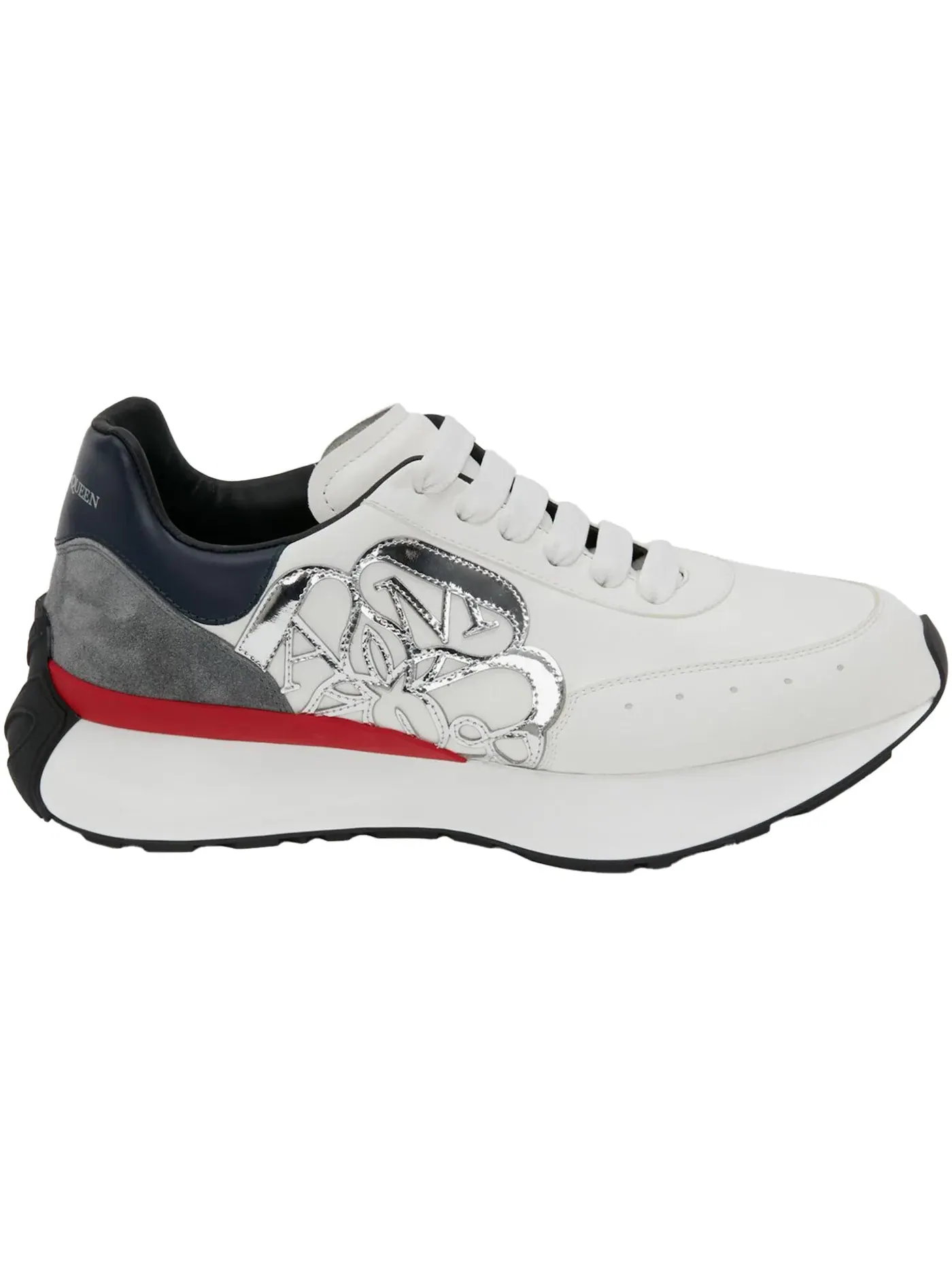 Мужские кроссовки с принтом Alexander McQueen Sprint Runner Alexander McQueen — изображение 1 из 1, белый