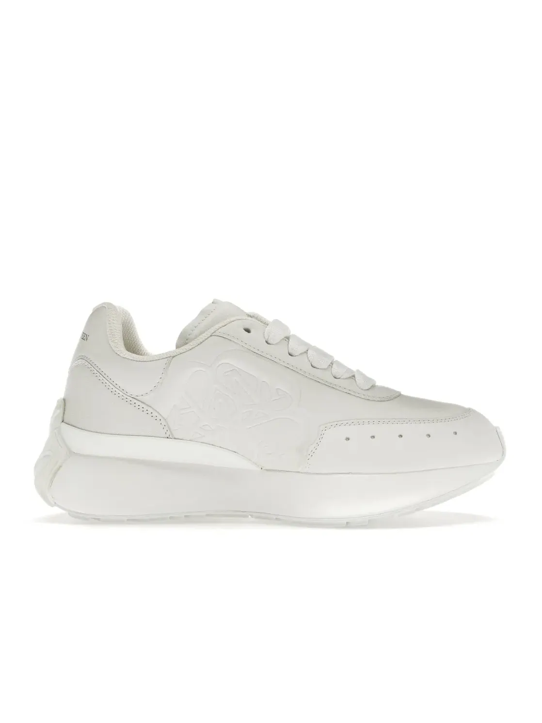 Женские кроссовки с плоской подошвой Alexander McQueen Sprint Runner Alexander McQueen — изображение 1 из 4, белый/белый
