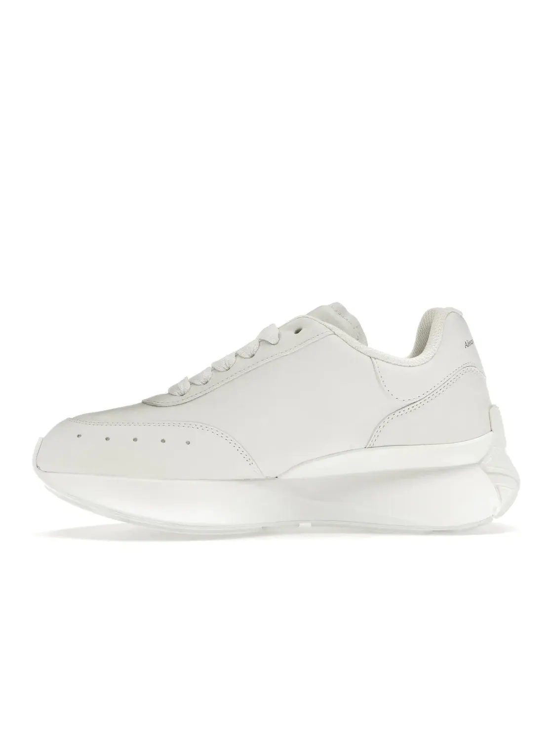 Женские кроссовки с плоской подошвой Alexander McQueen Sprint Runner Alexander McQueen — изображение 3 из 4, белый/белый
