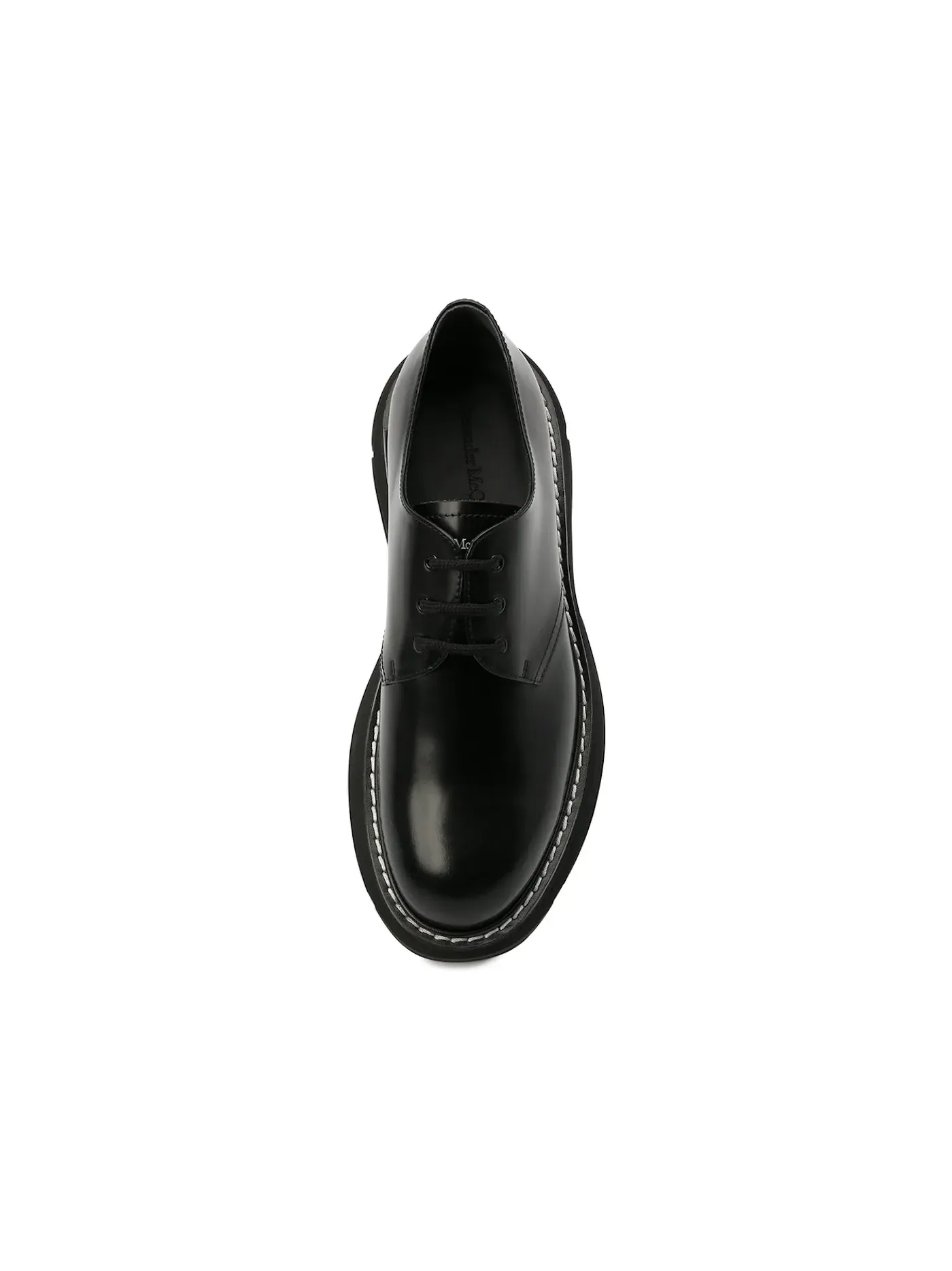 Мужские оксфорды с рифленой подошвой Alexander McQueen — изображение 2 из 2, черный