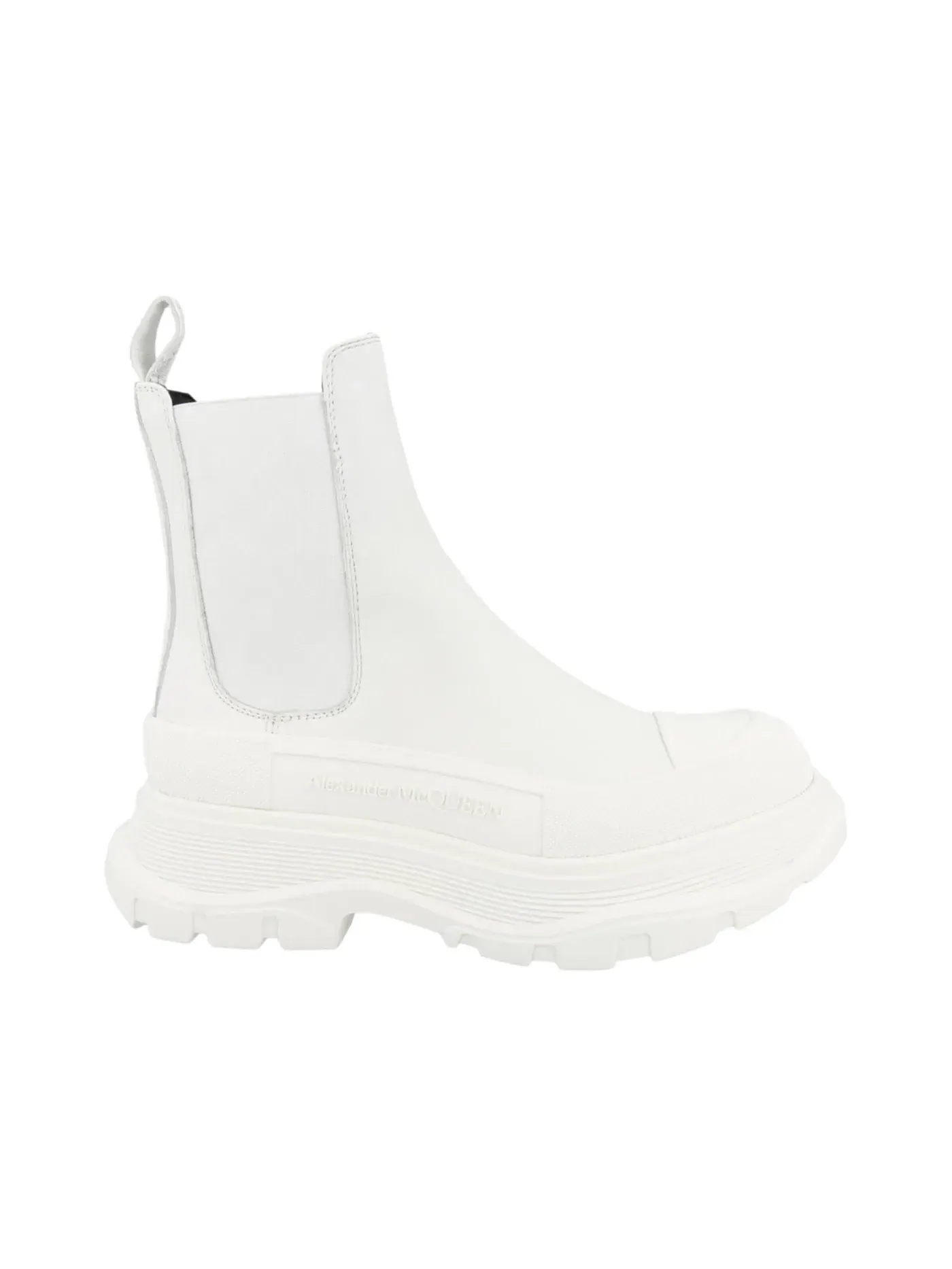 Женские ботинки с массивной подошвой Alexander McQueen Tread Slick Ankle Boots — изображение 1 из 1, белый